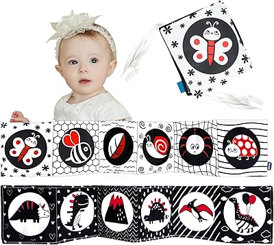 Baby toys with high contrast from 0 to 3 months, soft black and white book toys for educational activity and brain development, newborns, fabric books, cradle toys for infants from 0 to 3 years old.. DIAYTAR NIGERIA combines affordability, variety, and convenience with nationwide delivery services.