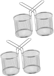 4 -piece Himoton Frying Basket in stainless steel Food Metal.. DIAYTAR NIGERIA: Where affordability meets variety, with thousands of products delivered in less than 8 days.