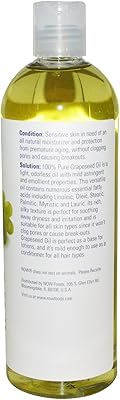 Nourishing, healing and moisturizing grapesee's seed oil for skin and hair, 473 ml of Now Foods, Solutions, Grape seed oil 473 ml.. Shop from our extensive catalog at DIAYTAR NIGERIA and enjoy doorstep delivery in just 5-8 days.