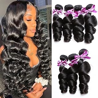 Perstar Human Hair Bundles Loose Wave Bundles Virgin Brazilian Hair Loose Wave 4 Bundles Virgin Remy Extensions Of Unprocessed Human Hair Virgin Natural Wave Human Hair Bundles (12 1416 18).. Experience budget-friendly shopping at DIAYTAR NIGERIA, Nigeria's premier online marketplace with quick delivery.