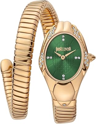 Just Cavalli analog quartz watch for women with stainless steel bracelet serpent pattern, jc1l183m0035, gold.. Discover the convenience of DIAYTAR NIGERIA's vast e-commerce platform with delivery in just 5-8 days.