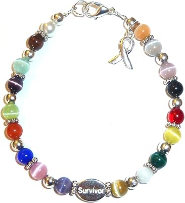 Pre -subparal survival cancer awareness bracelet (7 3/4 in), 6 mm.. DIAYTAR NIGERIA: Where quality meets affordability, with thousands of products delivered in less than 8 days.
