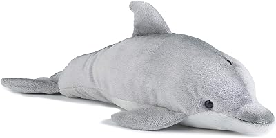 Dauphin Living Nature, realistic, soft and cuddly dolphin toy, natural -respectful natural plush, 30 cm.. DIAYTAR NIGERIA transforms dreams into deliveries with our affordable prices and 5-8 day shipping.