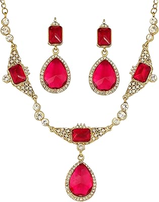 Touching stone in Victorian tin plated gold in this magnificent collar for women, in alloy.. Why pay more? DIAYTAR Nigeria gives you the best for less.