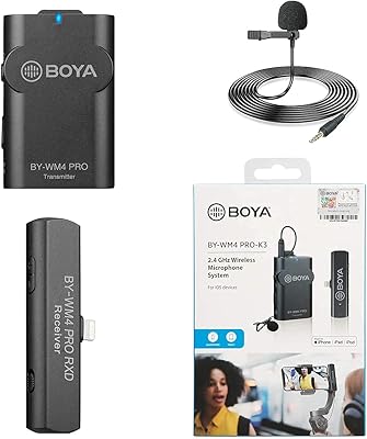 Wireless microphone Boya BWM4 Pro K3 for iOS.. Skip the traffic, shop online — DIAYTAR Nigeria brings it to you.