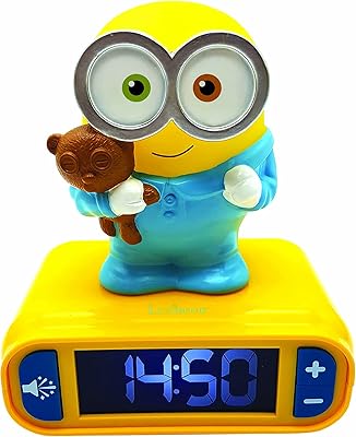 LEXIBook Digital Awakening with night light RL800DES - Snooze function - Minions sound effects - For babies/children - Light clock with pop, yellow/blue.. Your ideal shopping companion, DIAYTAR NIGERIA offers unmatched variety with delivery within a week.