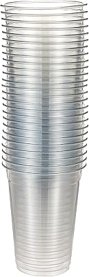 SNH Package Cup with juice 10oz transparent very disposable 25 pieces - Ideal for iced coffee, smoothies, bubble boba tea, milkshakes, frozen cocktails, water, sodas, juices, snacks, desserts and more... DIAYTAR NIGERIA makes every shopping desire a reality with affordable prices and delivery in 5-8 days.