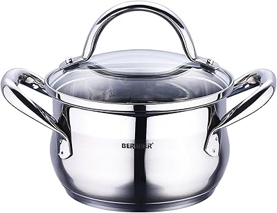 Gourmet stainless steel gourmet pot with lid, size 20 cm, 3.5 -liter capacity - BG6507.. Experience shopping without compromise at DIAYTAR NIGERIA, with vast selection and quick delivery.