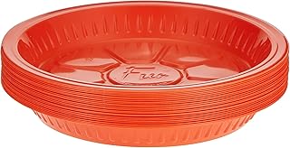 Set of Van 22 cm plastic party plastic plates - durable plastic plates suitable for birthday parties and on all occasions - 22 cm lemon - 25 -room package, orange.. DIAYTAR NIGERIA: Where shopping is affordable, selection is vast, and delivery is always reliable.