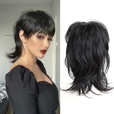 Long -term synthetic cosplay wig with soft layers and rocking from the 80s, classic cap, full wig for women.. DIAYTAR NIGERIA: Where affordability meets variety, with thousands of products delivered in less than 8 days.