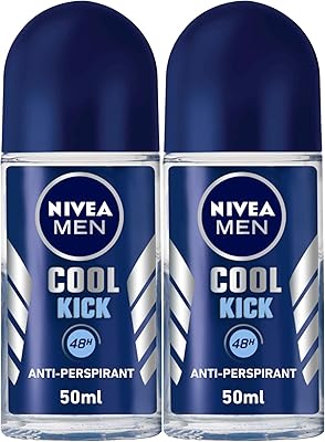Deodorant Nivea Men Cool Kick, Roll-on, Fresh Perfume, 50 ml, Package of 2.. Your ideal shopping partner, DIAYTAR NIGERIA offers extensive variety with reliable nationwide shipping.