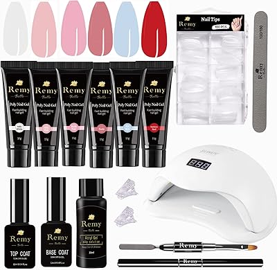 Set of acrylic nail polish Polygel Remy Belle 6 Colors with solution.. Enjoy the simplicity of shopping with DIAYTAR NIGERIA, offering vast choices delivered in just 5-8 days.
