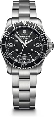 Victorinox Swiss Army analog quartz watch for women with stainless steel bracelet - 241701, silver.. Transform your online shopping experience with DIAYTAR NIGERIA's affordable and diverse marketplace.