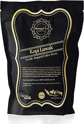Shangri -La Coffee Kopi Luwak Shangri Coffee Grains - Sustainable Source (Indonesia) - 500 g.. Wide range, low cost, fast delivery — that’s DIAYTAR Nigeria.
