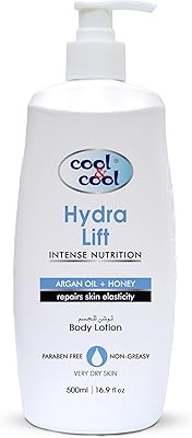 Cool & Cool Hydra Lift Body Liption for dry skin | argan oil and honey, non -oily and paraben -free, 6 x 500 ml.. With DIAYTAR Nigeria, everything is within reach — and within budget.