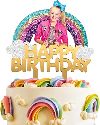 (Jojo Siwa) - Lilyparty Jojo Siwa Acrylic birthday cake decoration for girls, birthday decorations.. Discover why millions choose DIAYTAR for affordable online shopping with delivery in just 5-8 days.