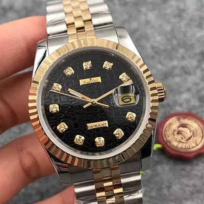 Sports watch Datejust for men in stainless steel, automatic, mechanical, sapphire, silver, gold, diamond, 36 mm.. Explore the biggest product variety online — only at DIAYTAR Nigeria.