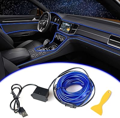 LED light strip for Lwire car interior, 5M neon wire with 5V USB port with fuse for car interior decoration with 6 mm seam edge.. Explore fashion, tech, home goods, and more on DIAYTAR Nigeria — always affordable, always fast.