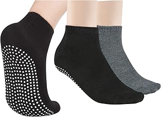 Non -slip cotton non -slip socks, 4 pairs of unisex socks for yoga home exercise at home bar pilates hospital pregnancy childbirth adult men black gray gray.. Discover the joy of online shopping with DIAYTAR NIGERIA's budget-friendly prices and reliable shipping.