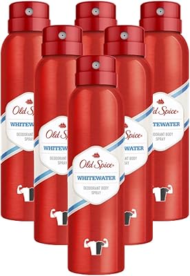 Old spice white water deodorant in spray for men, 6 x 150 ml.. DIAYTAR NIGERIA: Bridging the gap between consumers and quality products with affordable nationwide shipping.