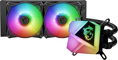 MSI processor cooler MSI Mag Core Liquid C240 ​​AIO ARGB - 240 mm thermal dissipator - LGA 1700 compatible - Two 120 mm PWM ARGB fans.. Your trusted e-commerce destination, DIAYTAR NIGERIA offers extensive variety with reliable shipping.