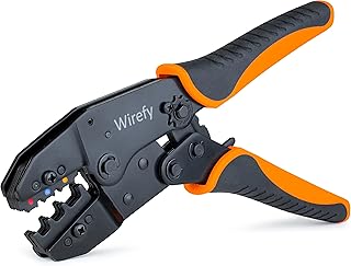 Werfy crimping tool for insulated electric conductors - wire crimping tool - crimping pliers - ratchet barrier setting tool - wire crimping tool 22-10 AWG.. Looking for quality and speed? You’ll find both at DIAYTAR Nigeria.