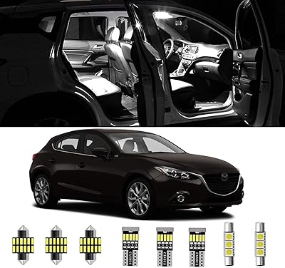 Awaliteed 10 parts LED interior lights for Mazda 3 sedan in.. DIAYTAR NIGERIA: Your trusted marketplace that combines variety, affordability and reliable shipping.