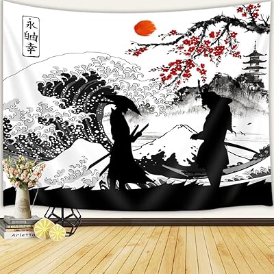 Japanese wall tapestry in samurai cherry blossoms, wall tapestry with Japanese cherry flowers for the house, the bedroom, the living room, the university dorm, 60 x 40 inches.. Discover endless possibilities with DIAYTAR NIGERIA's extensive product range and affordable shipping.