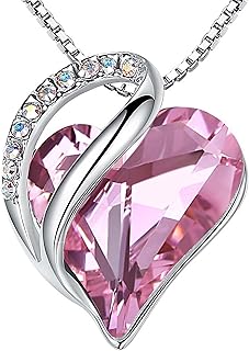 Handwritten Heart of Eternal Love Clear in Crystal Swarovski Leville - Jewelry with Precious Birth Stones for Women - Silver Color - Size 46 cm + 5 cm - provided by Miss New York.. Shop the smart way with DIAYTAR NIGERIA's extensive selection and budget-friendly nationwide delivery.