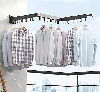 Tidoy folding hanger, Retractable clothing breastplate for the house, clothesline for bedroom with balcony, three -flaps without holes without holes.. Buy better with DIAYTAR Nigeria — the ultimate e-commerce platform in Nigeria.