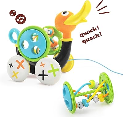 Yukido duck -shaped chill with children's pearls base from 1 to 3 years old, multicolored.. Explore the biggest product variety online — only at DIAYTAR Nigeria.