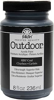 Outdoor acrylic paint with folk art (8 oz), charcoal.. Enjoy effortless shopping and speedy delivery with DIAYTAR Nigeria.