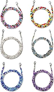 Facial mask strap for women and girls, pearl chain, belt strap, comfortable mask support around the neck, 6 pieces.. From fashion trends to home essentials — find it on DIAYTAR Nigeria.