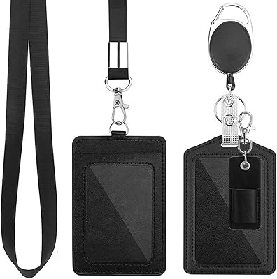 Office bunch, vertical identity card holder in PU leather with transparent identification window, with removable neck strap, retractable identity carrie.. Elevate your shopping experience with DIAYTAR NIGERIA's vast catalog and budget-friendly options.
