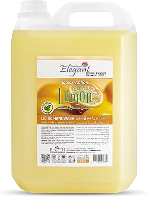Liquid for elegant hands - 5 liters - refreshing lemon - Effective protection against germs - The liquid hand cleaner offers a soft and effective treatment - fragrant and soft.. Shopping has never been easier — DIAYTAR Nigeria delivers it all in 5–8 days.