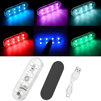 LEIKEE LED wireless car interior lighting, Rechargeable car reading lamps, USB, magnetic lights that are easy to install for car, 1 package.. Your complete shopping solution, DIAYTAR NIGERIA offers extensive variety with budget-friendly delivery.