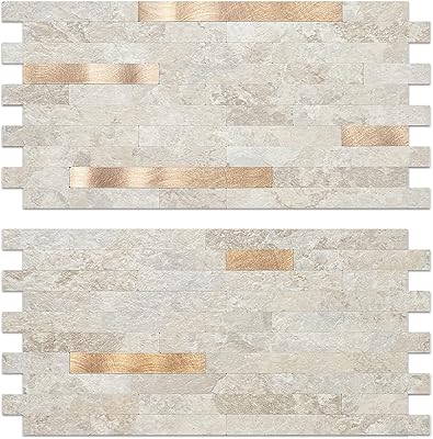 Oligate 20 sheets of backcounts in false stone to take off and stick, beige marble appearance, wall tiles in adhesive pvc, kitchen backrest.. DIAYTAR NIGERIA makes quality accessible with our affordable prices and dependable delivery service.
