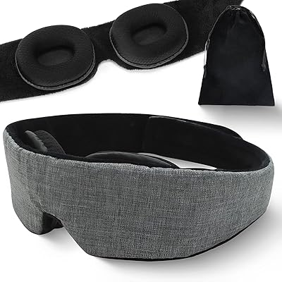 Mask for the eyes 3D OKOOZ 3D contour - adjustable strap, molded eyeshadow, strip blocking light for women and men - perfect for travel, nap and yoga.. Discover the convenience of DIAYTAR NIGERIA's vast product range delivered affordably in 5-8 days.