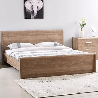 Lit king curvy home box, 213 x 100 x 198 cm, marron.. Your complete shopping solution, DIAYTAR NIGERIA delivers variety and value within the week.