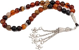 Agate rosary of colors mixed candy - stones 33 x 8 mm.. DIAYTAR Nigeria: Shopping that fits your budget and your schedule.