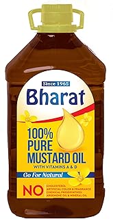 Bharat pure mustard oil | Best cooking oil (extraction of cold pressed oil), 5 liters.. Shop like never before with DIAYTAR NIGERIA's comprehensive marketplace and budget-friendly shipping.