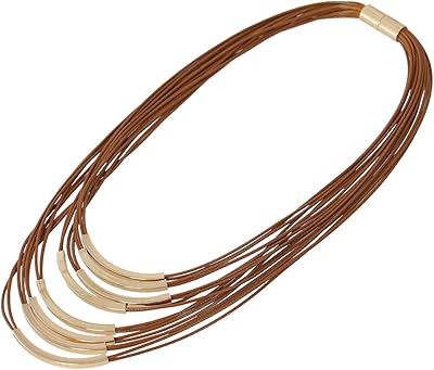 Magnificent Metal Metal Fashion Declaration Collar with Square Leather Small Leather Boho Moonstone for Women.. DIAYTAR NIGERIA: Revolutionizing accessibility to quality products at budget-friendly prices across Nigeria.