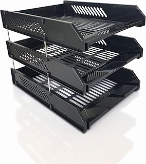 Maximum plastic organizer at 3 levels to store documents - black.. Shop smart, shop DIAYTAR — Nigeria’s trusted e-commerce site.
