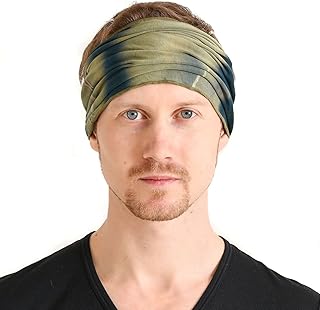 Women's headband - Khaki hippie banner dyed in the Japanese Bohemian for Men.. DIAYTAR NIGERIA redefines convenience with our vast product selection and swift nationwide delivery.