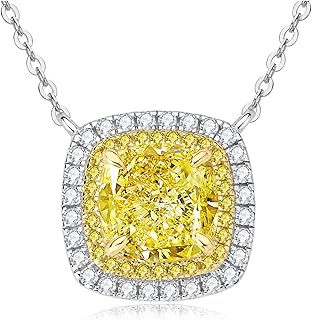 Sterling silver necklaces for women, pendant in synthetic laboratory diamond size Asscher 9 carats, white gold plated jewelry, gifts for her.. Discover endless possibilities with DIAYTAR NIGERIA's comprehensive selection and reliable shipping.