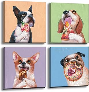 Dog wall canvas Print Druty Animals Images Wall Decoration Painting On Canvas.. DIAYTAR Nigeria: Great value, fast delivery, and endless options.