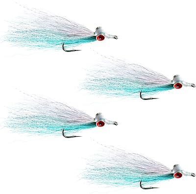 The Fly Fishing Place Book Clounts Deep Minnow Blue and White Fish Moles - 4 flies for salt water and bar - Hook size 1/0.. DIAYTAR NIGERIA makes luxury accessible with our affordable prices and dependable delivery service.