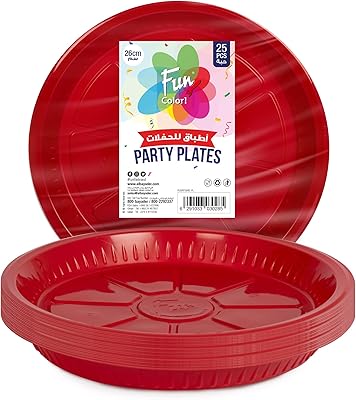 Set of plastic party plates for fans, size 22 cm - durable plastic plates suitable for birthday parties and on all occasions - Size 26 cm.. Tired of overpriced goods and slow delivery? DIAYTAR Nigeria brings affordability and speed together with a wide selection of products.