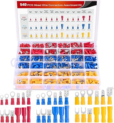 The 540-piece quick-free insulated electrical wire connectors kit of 540-room connectors includes ring connectors, spindles, ball and end, caliber wire connectors 22-16/16-14/12-10, 2 years warranty.. Shop with purpose at DIAYTAR NIGERIA, where your money goes further and delivery is always prompt.