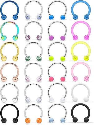 Rings of nose drilling in horseshoe in surgical steel 16g 14g 14g, jewelry of lips of lips of cartilage helix tragus for women men 8 mm 10 mm, mineral crystal, crystal.. Discover the convenience of DIAYTAR NIGERIA's vast product range delivered affordably in 5-8 days.